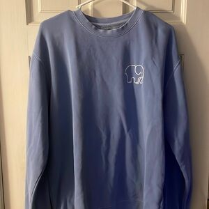 Powder blue ivory Ella crewneck